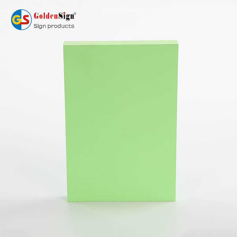 Goldensign 4 * 8ft Kolorita PVC-Tabulo Kabineto-Tabulo Akvorezista PVC-ŝaŭma Tabulo Provizanto