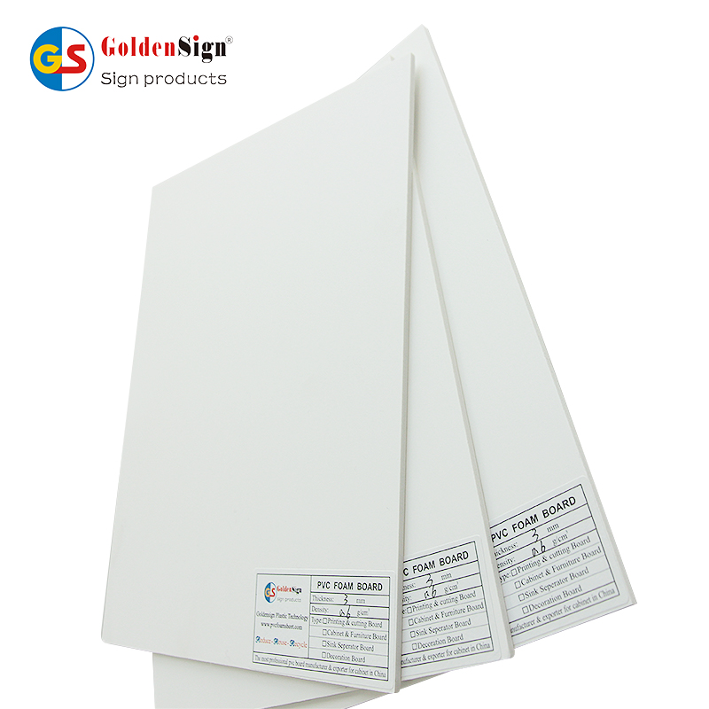 Godensign expanded pvc 1220*2440 pvc foamd sheet foam board