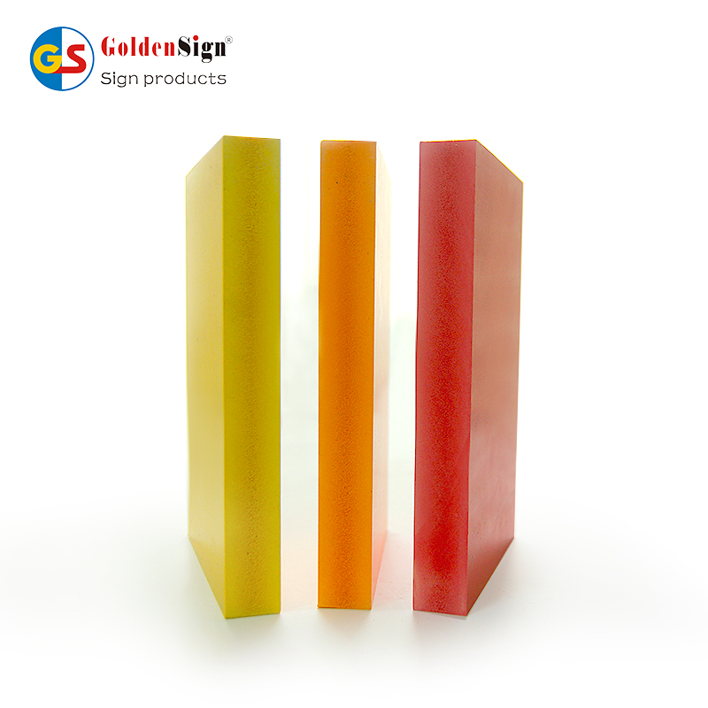 GOLDENSIGN PVC-skumplate (Celtec) -farget ark - 24 tommer X 48 tommer X 8 mm tykk