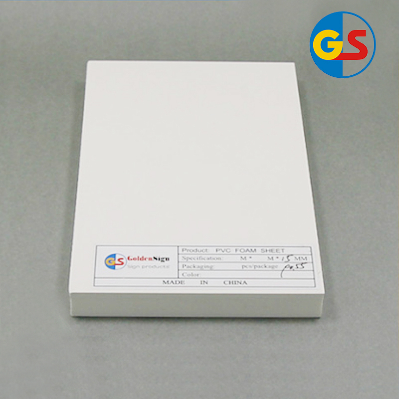 Goldensign Manufacturer Hard Glossy 1.22 * 2.44 Түстүү PVC Celuka Board Pvc Foam Sheet