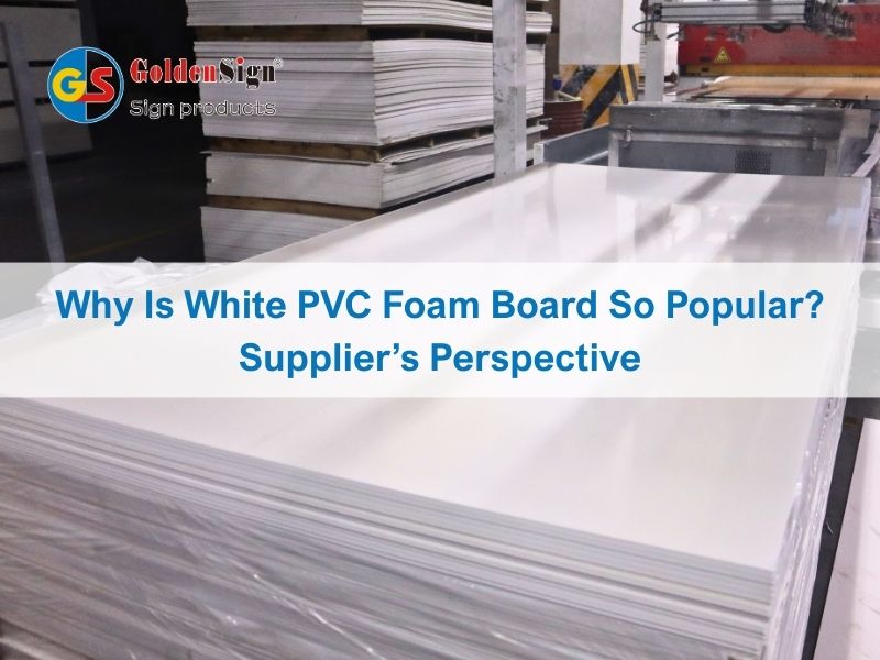 Why Is White PVC Foam Board So Popular? Supplier’s Perspective