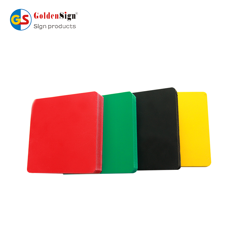 Goldensign Fabrikant Hard Glanzend 1,22 * 2,44 Kleur PVC Celuka Board Pvc Schuimblad