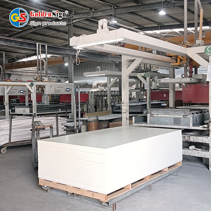 Goldensign White 18mm PVC Celuka Board Wall Panel Cabinets Board PVC Foam Board Sheet