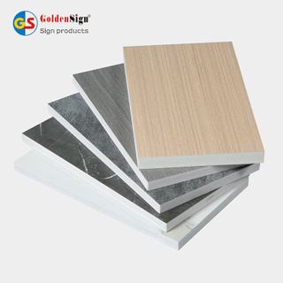 Goldensign Wood Grain PVC Laminated Foam Board for Wall Panels