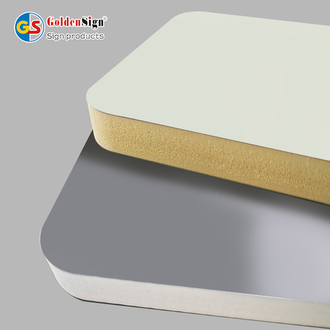 Goldensign White PVC Foam Board for UV-printing PVC Co-extruded Panel Forex Extrusion