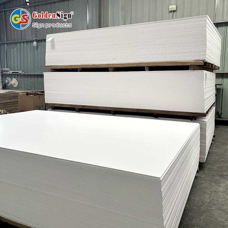 Goldensign Manufacturer Hard Glossy 1.22*2.44 Color PVC Celuka Board Pvc Foam Sheet