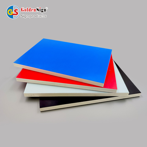 Goldensign 1-25mm PVC Co-extruded Panel Forex Extrusion PVC Coextrusion Foam Sheet 