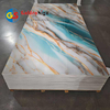 Goldensign 8mm plastic ceiling laminate panel UV coating PVC marble sheet