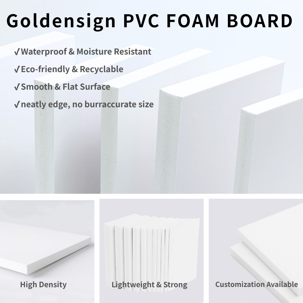 goldensign professional pvc foam board manufacturer product feature