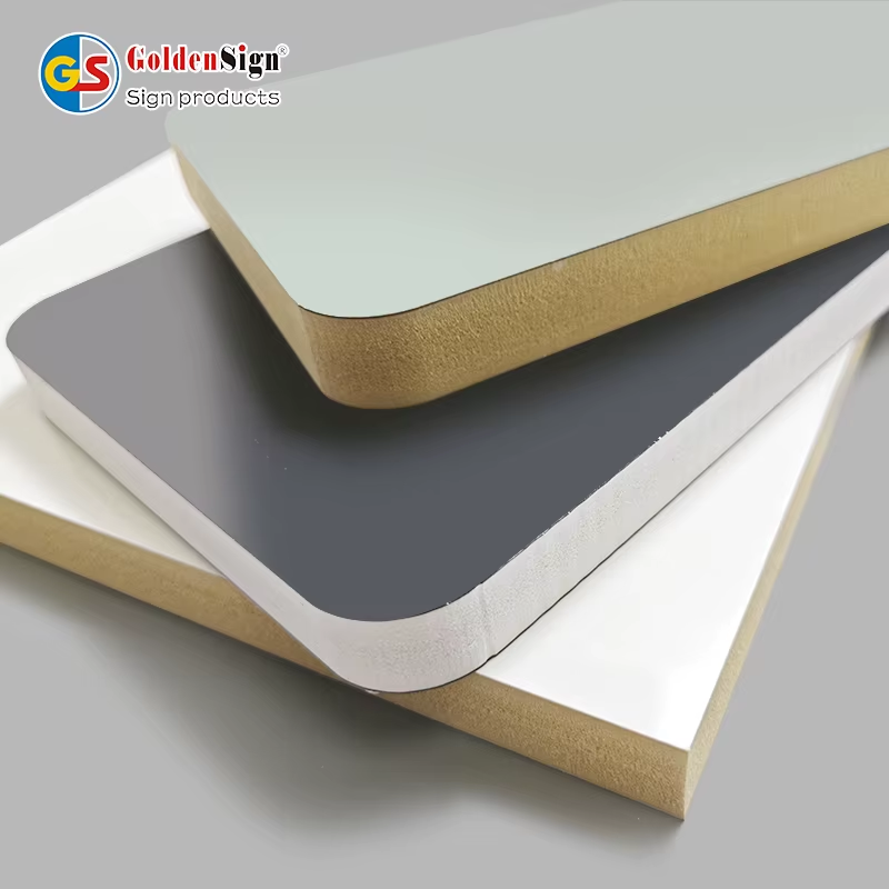 Goldensign 1-25mm PVC Co-extruded Panel Forex Extrusion PVC Coextrusion Foam Sheet 