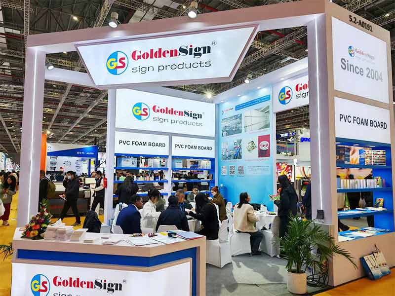 Goldensign Showcasing PVC Foam Sheets at International expo