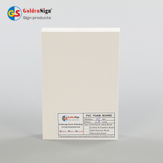 Goldensign Lightweight Waterproof 10-20mm 1220*2440mm Manufacturer Lightweight Waterproof Goldensign PVC Celuka Board Foam Panels for Building