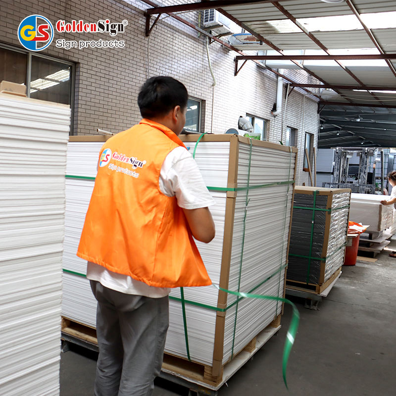 Goldensign Manufacturer Hard Glossy 1.22*2.44 Color PVC Celuka Board Pvc Foam Sheet