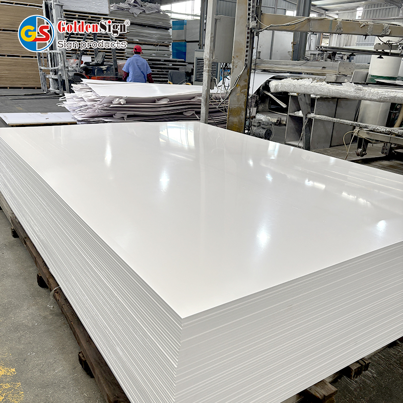 Goldensign White PVC Foam Board for UV-printing PVC Co-extruded Panel Forex Extrusion