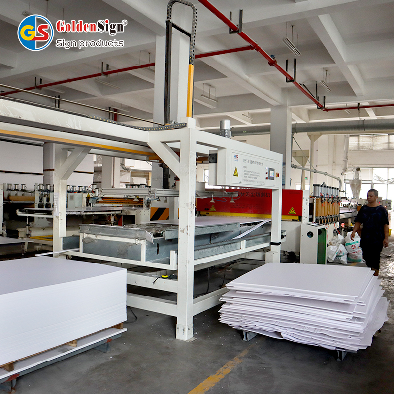 Goldensign 1-25mm PVC Co-extruded Panel Forex Extrusion PVC Sheet Large Colored PVC Foam Board