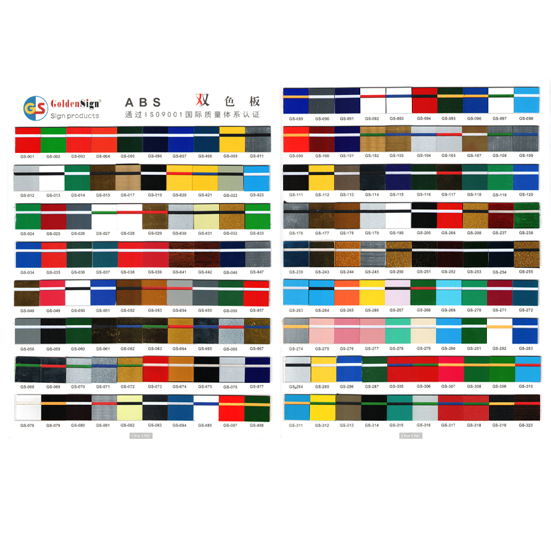 Goldensign ABS Double Color Sheet for Engraving