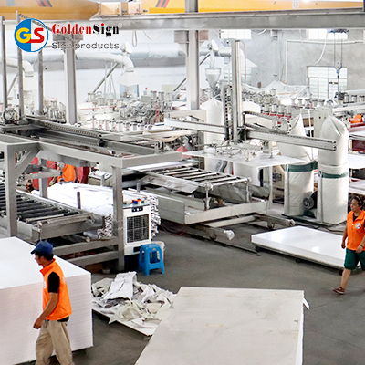 Goldensign 18mm White PVC Celuka Foam Board Full Sheet Front View