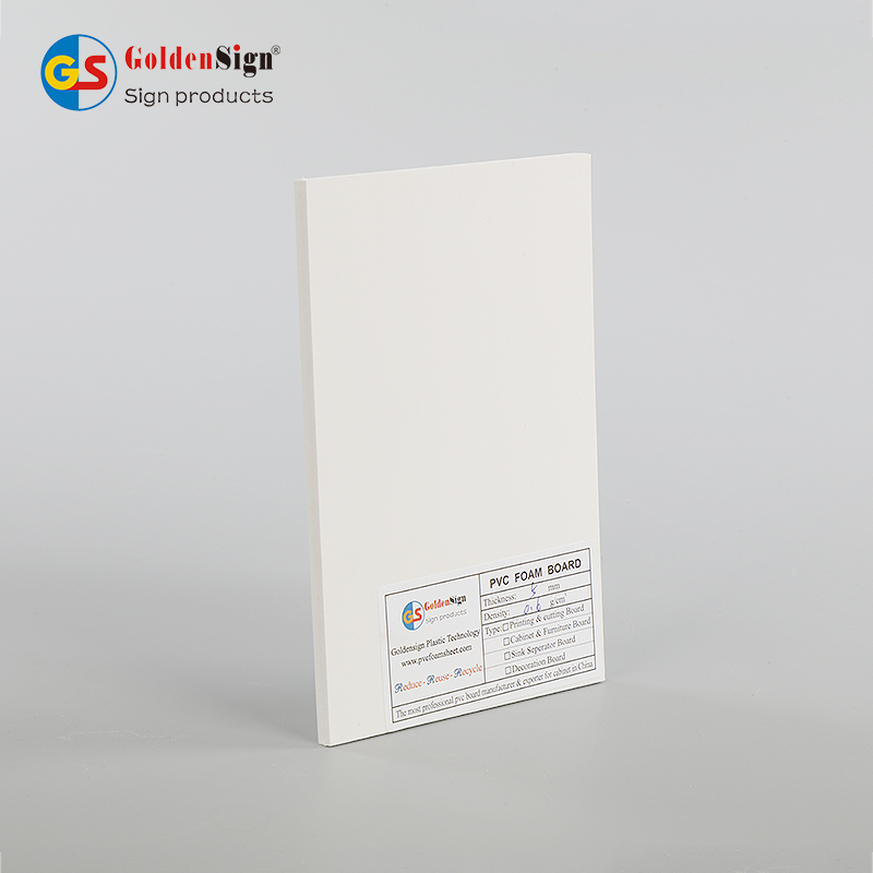  Close-up of Smooth PVC Foam Board Surface