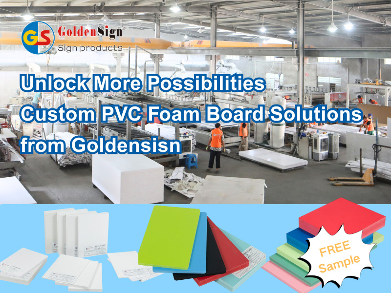 Қосымша мүмкіндіктердің құлпын ашу - Goldensisn-ден PVC көбік тақтасының шешімдері
