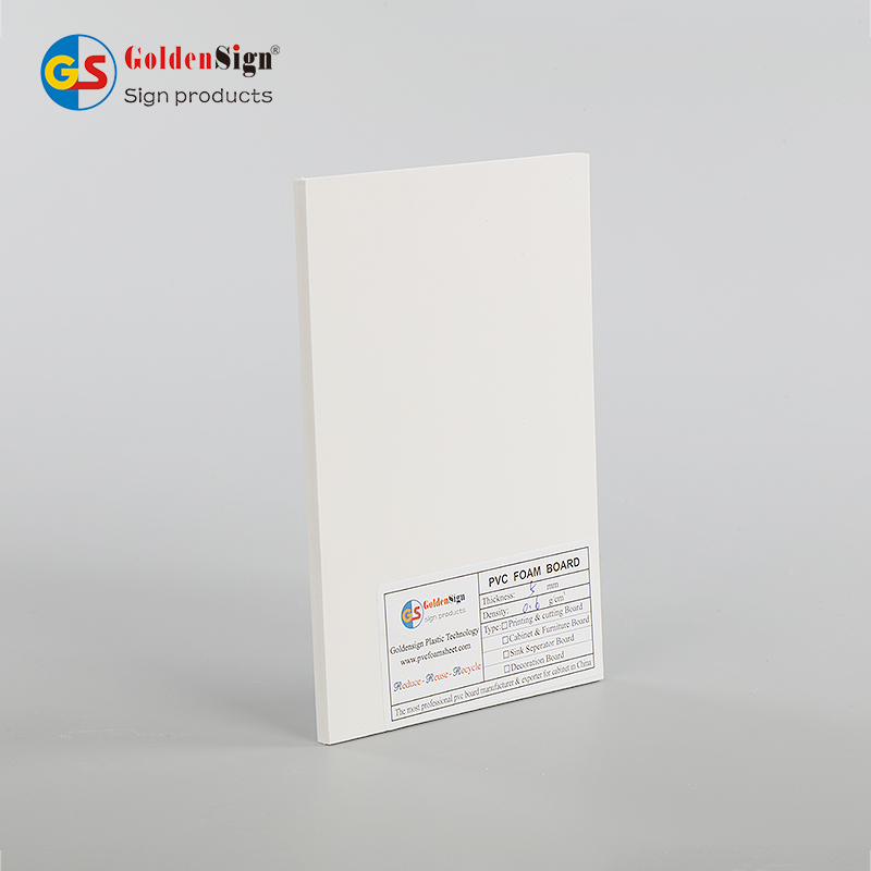 Wholesale Barato Goldensign Hot Gidak-on 4 * 8ft PVC Rigid Foam Sheet